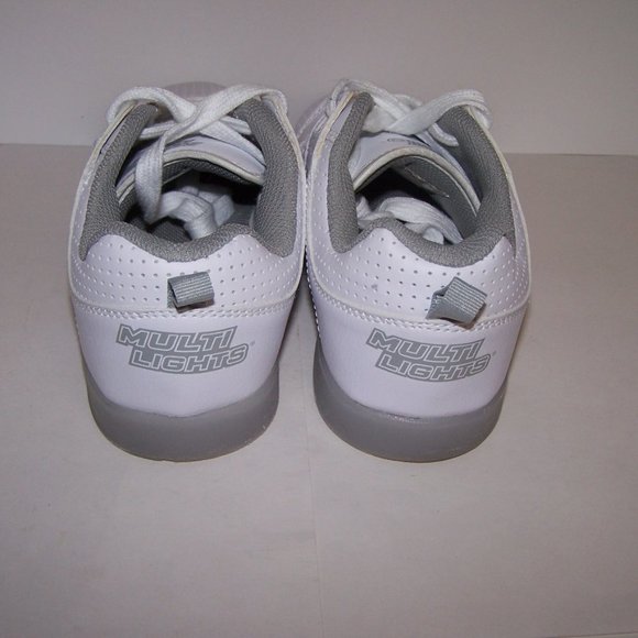 Multi-Lights Tennis Shoes Size 6 Red, Green, Blue - Picture 3 of 8